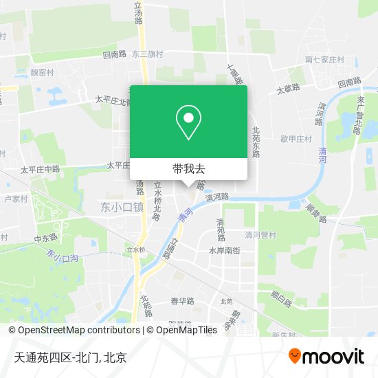 天通苑四区-北门地图