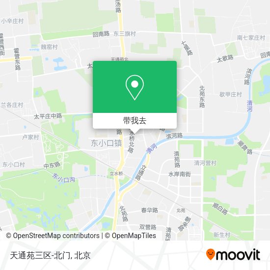 天通苑三区-北门地图