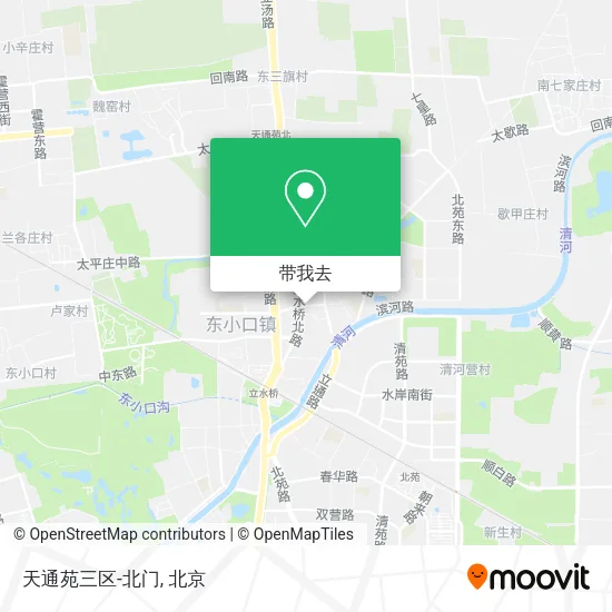 天通苑三区-北门地图