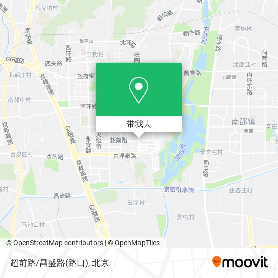 超前路/昌盛路(路口)地图