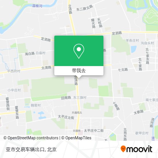 亚市交易车辆出口地图