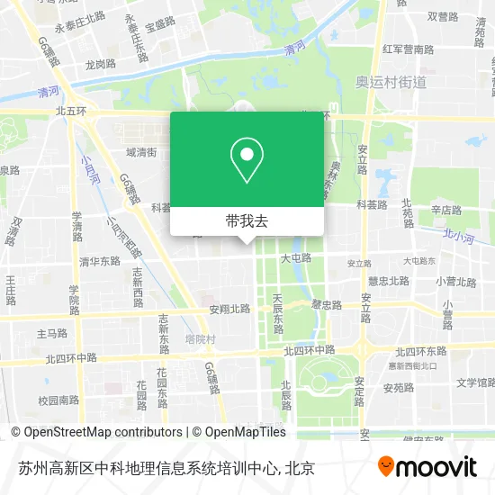 苏州高新区中科地理信息系统培训中心地图