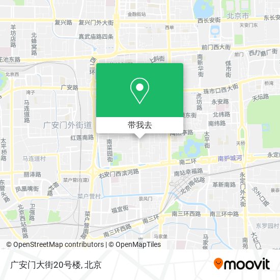 广安门大街20号楼地图