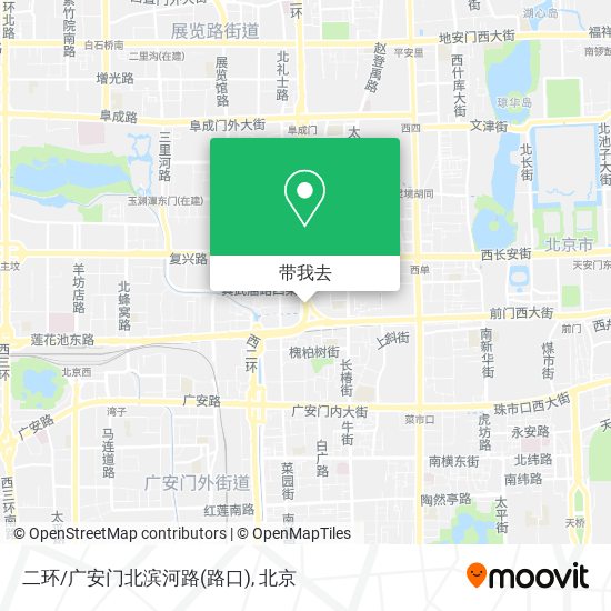 二环/广安门北滨河路(路口)地图