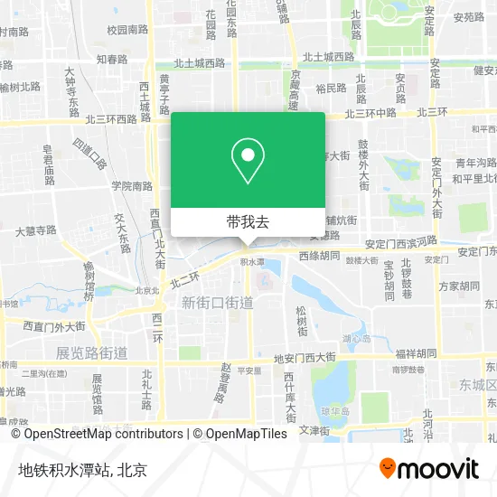 地铁积水潭站地图
