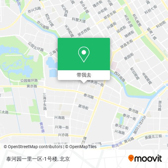 泰河园一里一区-1号楼地图
