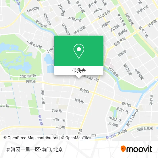 泰河园一里一区-南门地图