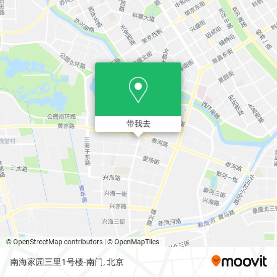 南海家园三里1号楼-南门地图