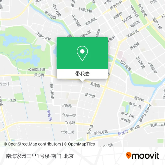 南海家园三里1号楼-南门地图