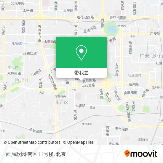西局欣园-南区11号楼地图