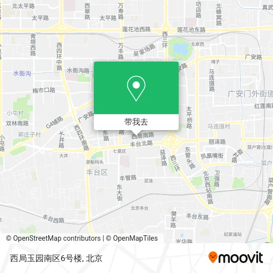 西局玉园南区6号楼地图