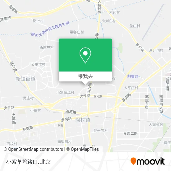 小紫草坞路口地图