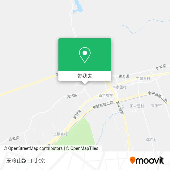 玉渡山路口地图