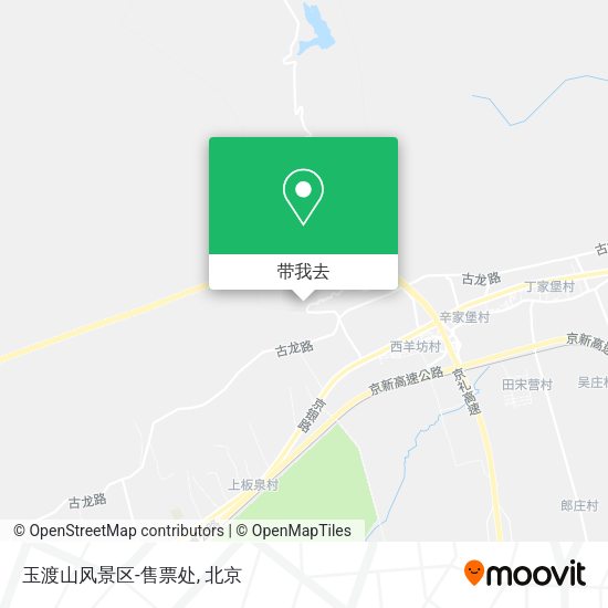 玉渡山风景区-售票处地图