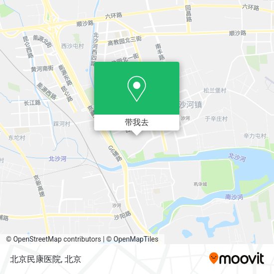 北京民康医院地图