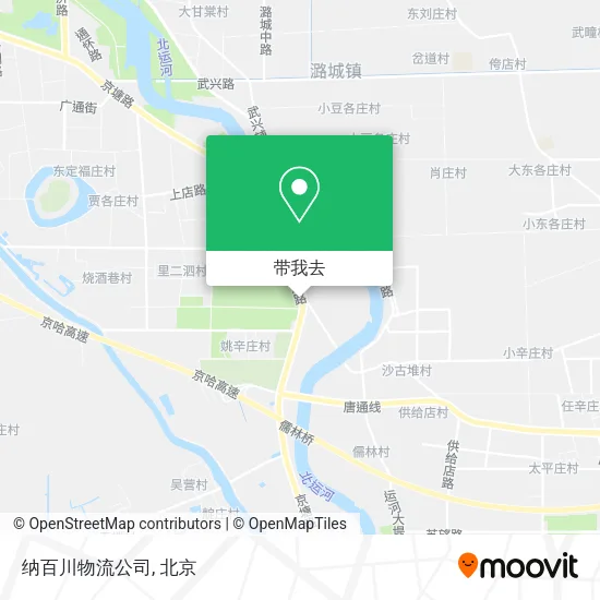 纳百川物流公司地图