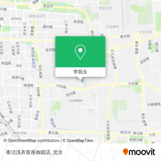 泰洁洗衣首座御园店地图