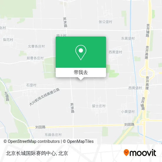 北京长城国际赛鸽中心地图