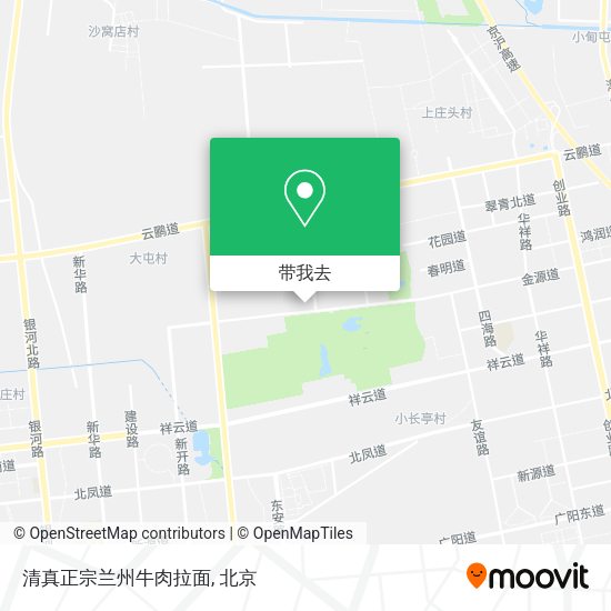 清真正宗兰州牛肉拉面地图