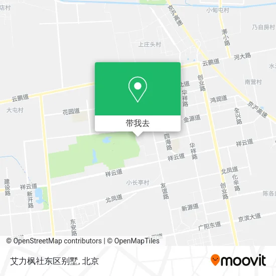 艾力枫社东区别墅地图