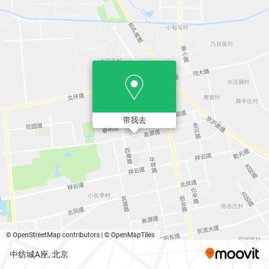 中纺城A座地图