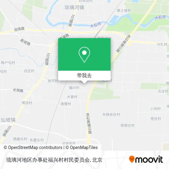 琉璃河地区办事处福兴村村民委员会地图