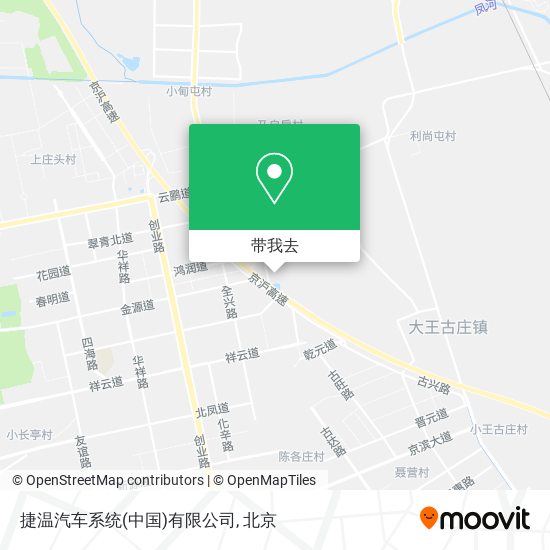 捷温汽车系统(中国)有限公司地图