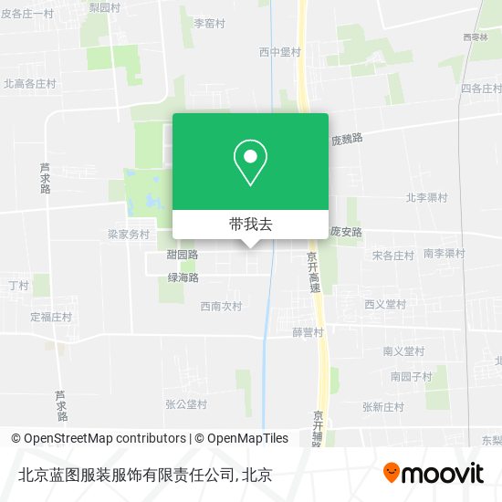 北京蓝图服装服饰有限责任公司地图