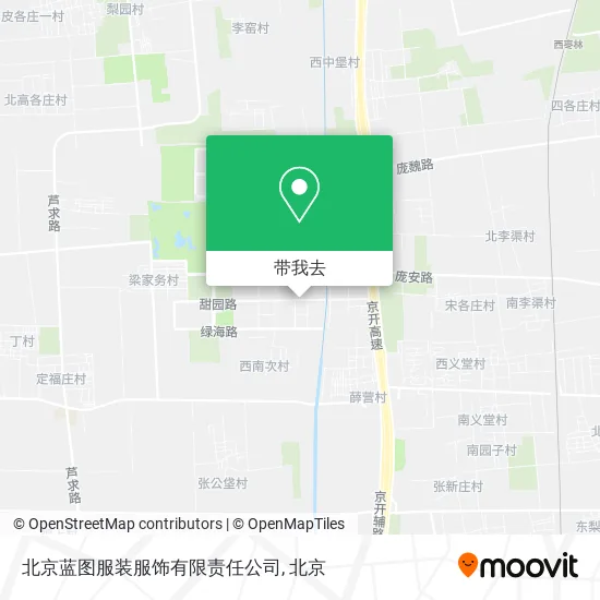 北京蓝图服装服饰有限责任公司地图