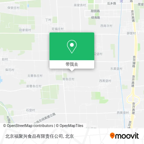 北京福聚兴食品有限责任公司地图
