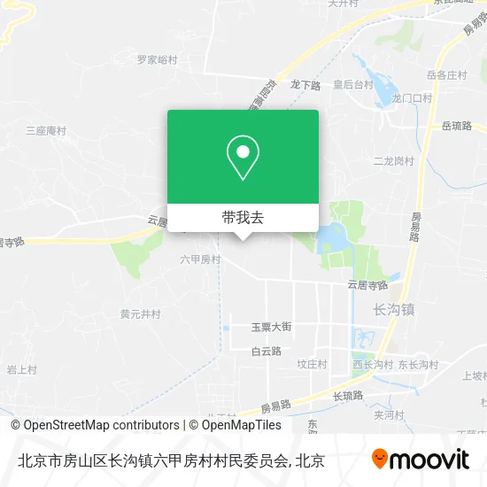 北京市房山区长沟镇六甲房村村民委员会地图