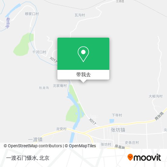 一渡石门慑水地图
