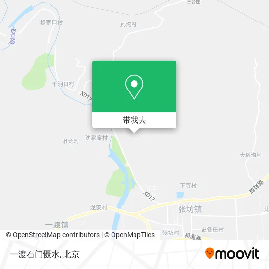 一渡石门慑水地图