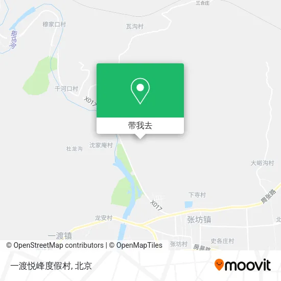 一渡悦峰度假村地图