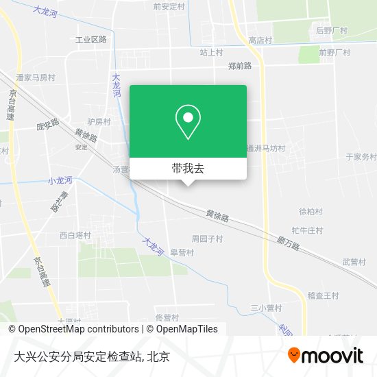 大兴公安分局安定检查站地图