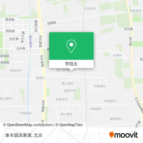 泰丰园农家菜地图