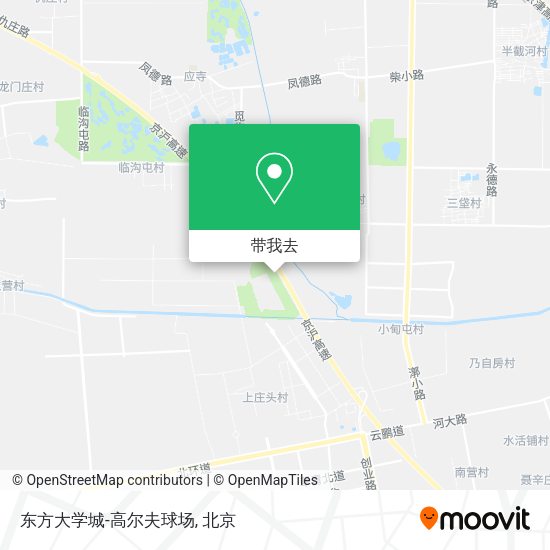 东方大学城-高尔夫球场地图