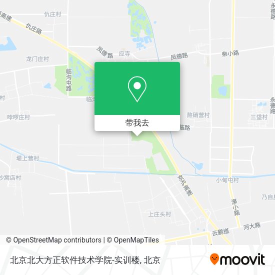 北京北大方正软件技术学院-实训楼地图