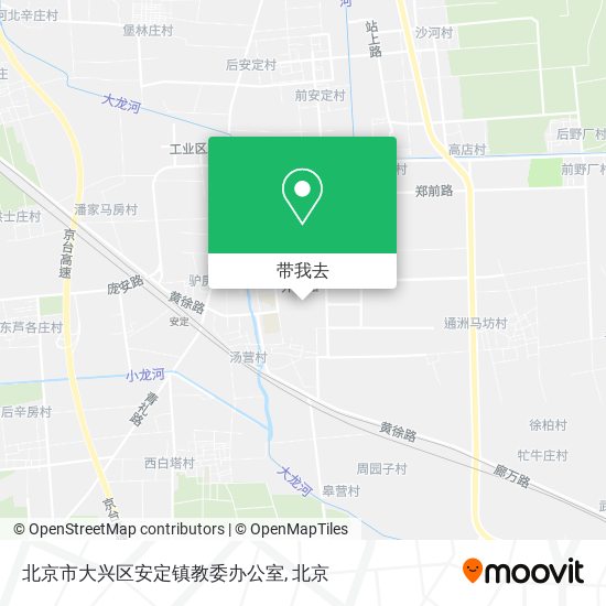 北京市大兴区安定镇教委办公室地图