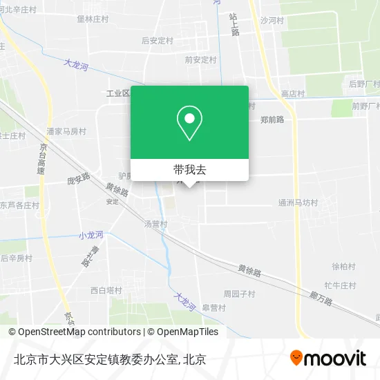 北京市大兴区安定镇教委办公室地图