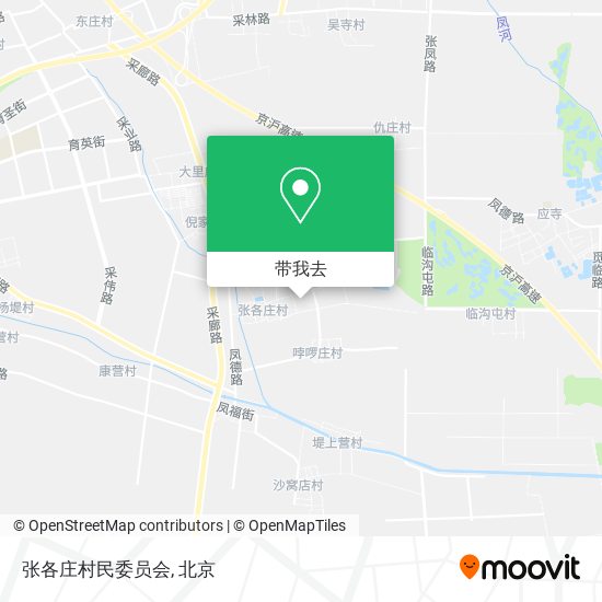 张各庄村民委员会地图