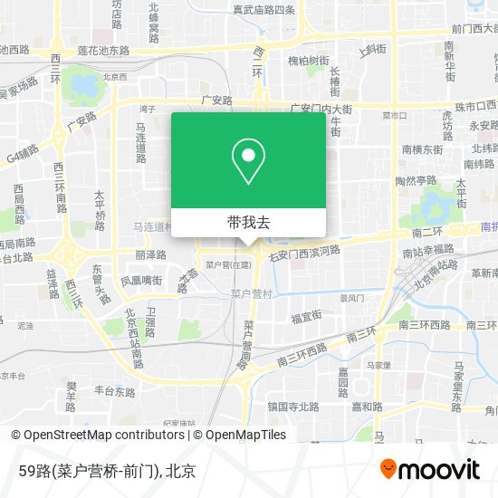 59路(菜户营桥-前门)地图