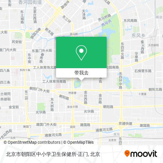 北京市朝阳区中小学卫生保健所-正门地图