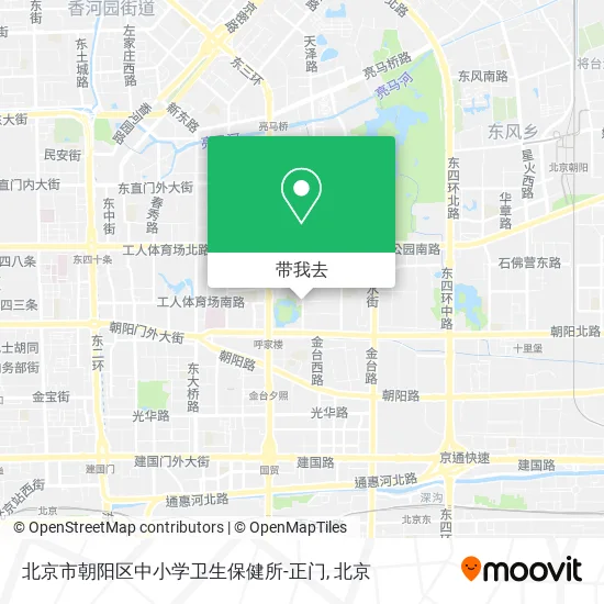 北京市朝阳区中小学卫生保健所-正门地图