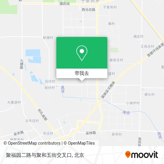聚福园二路与聚和五街交叉口地图