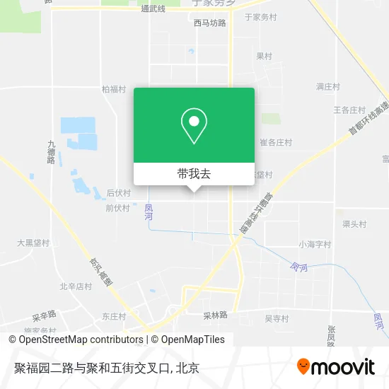 聚福园二路与聚和五街交叉口地图