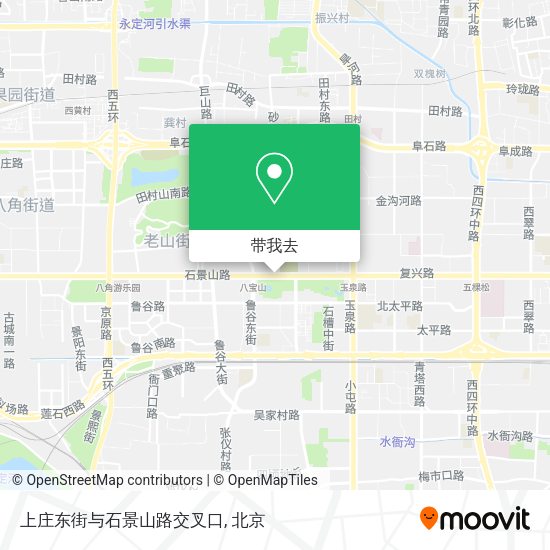 上庄东街与石景山路交叉口地图