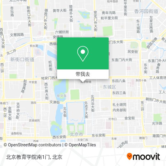 北京教育学院南1门地图