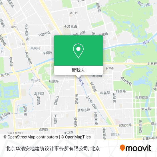北京华清安地建筑设计事务所有限公司地图