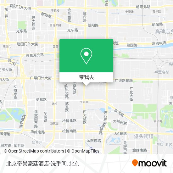 北京帝景豪廷酒店-洗手间地图